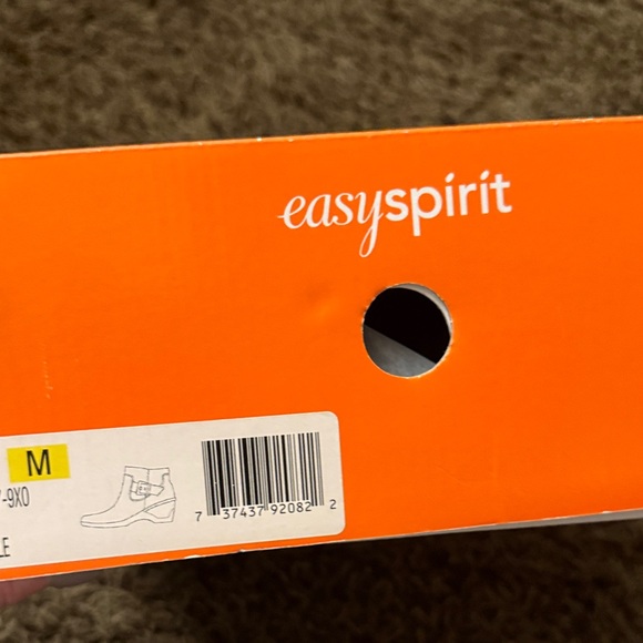 Easy Spirit Black Ankle Boots with Buckle Detail - Picture 7 of 7